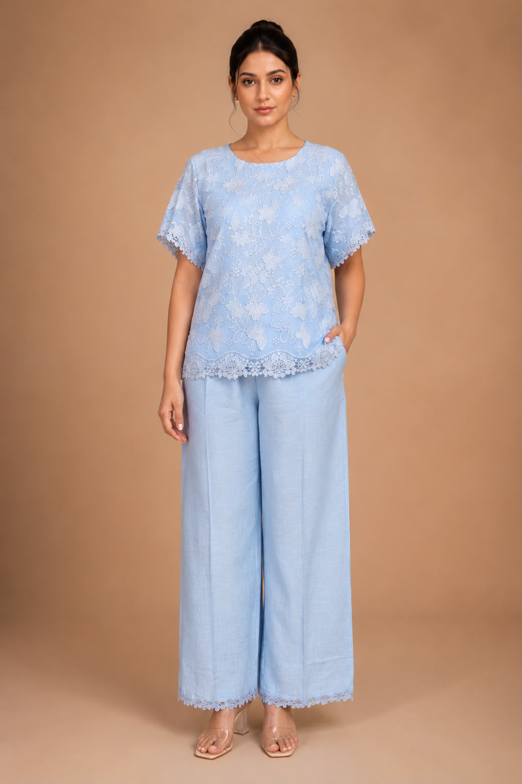 Blue Lace Co-ord Set