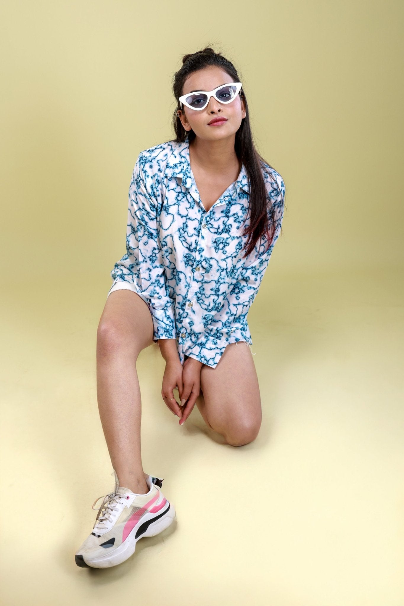 Cloudrush Marble Printed Shirt - aVynā