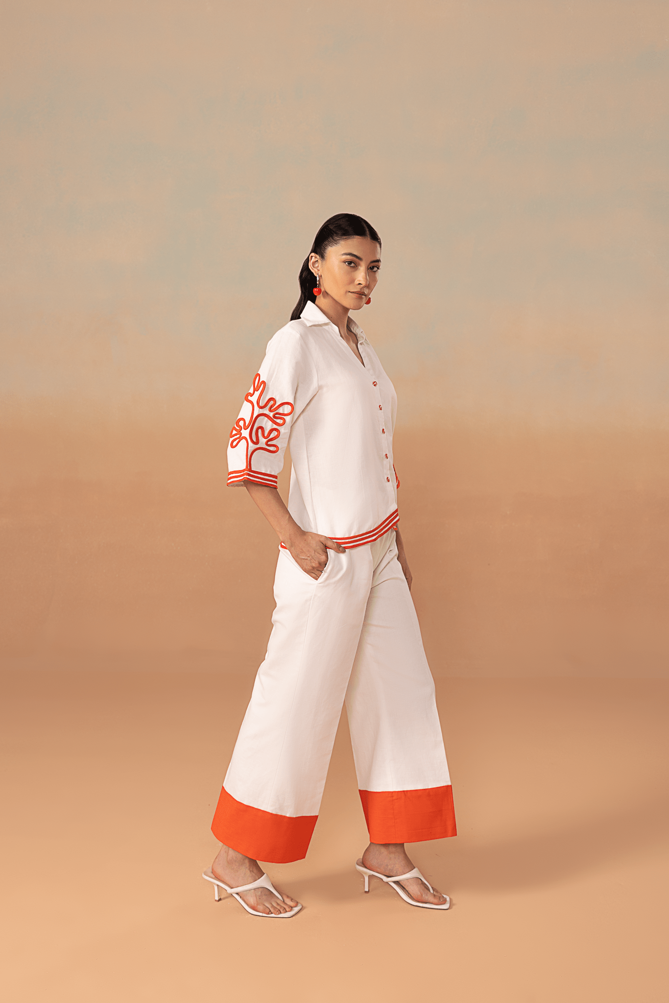 Coral Wave Co - ord Set - aVynā