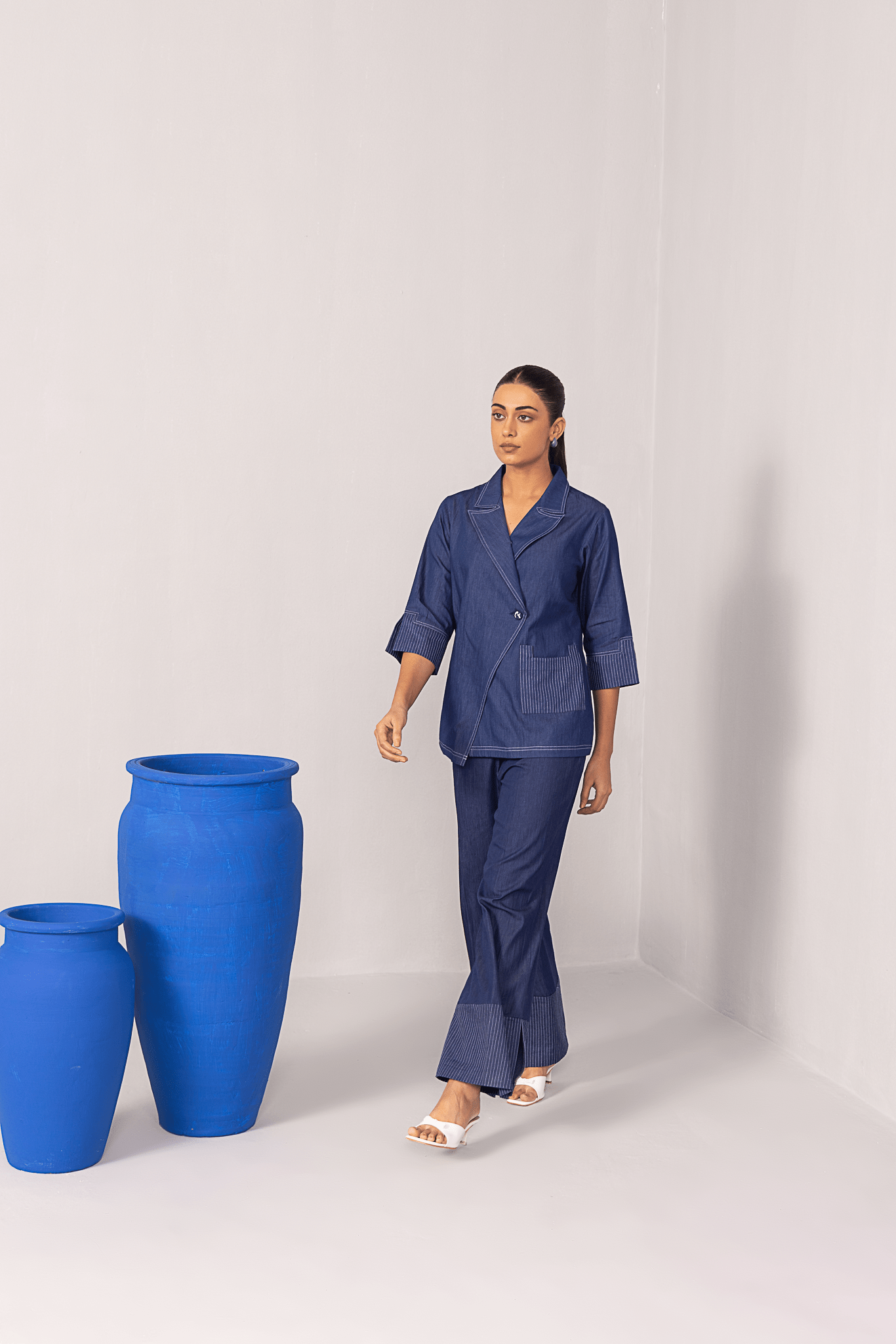 Indigo Edge Co - ord Set - aVynā