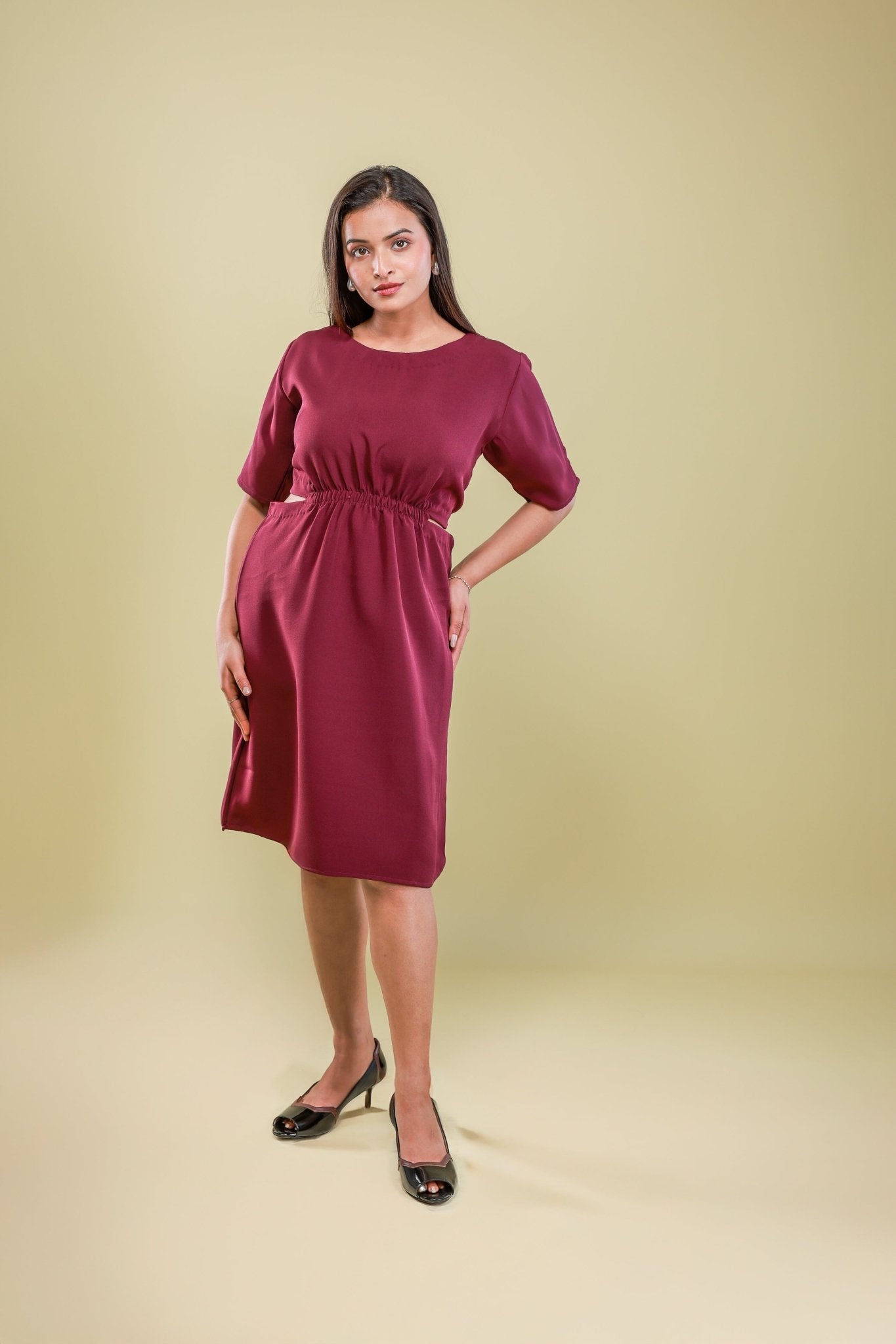 merlot - muse - cutout - dress - aVynā