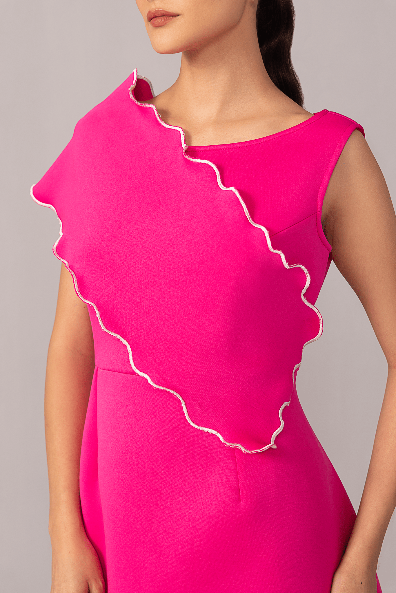 Neoprene Cape Dress - aVynā