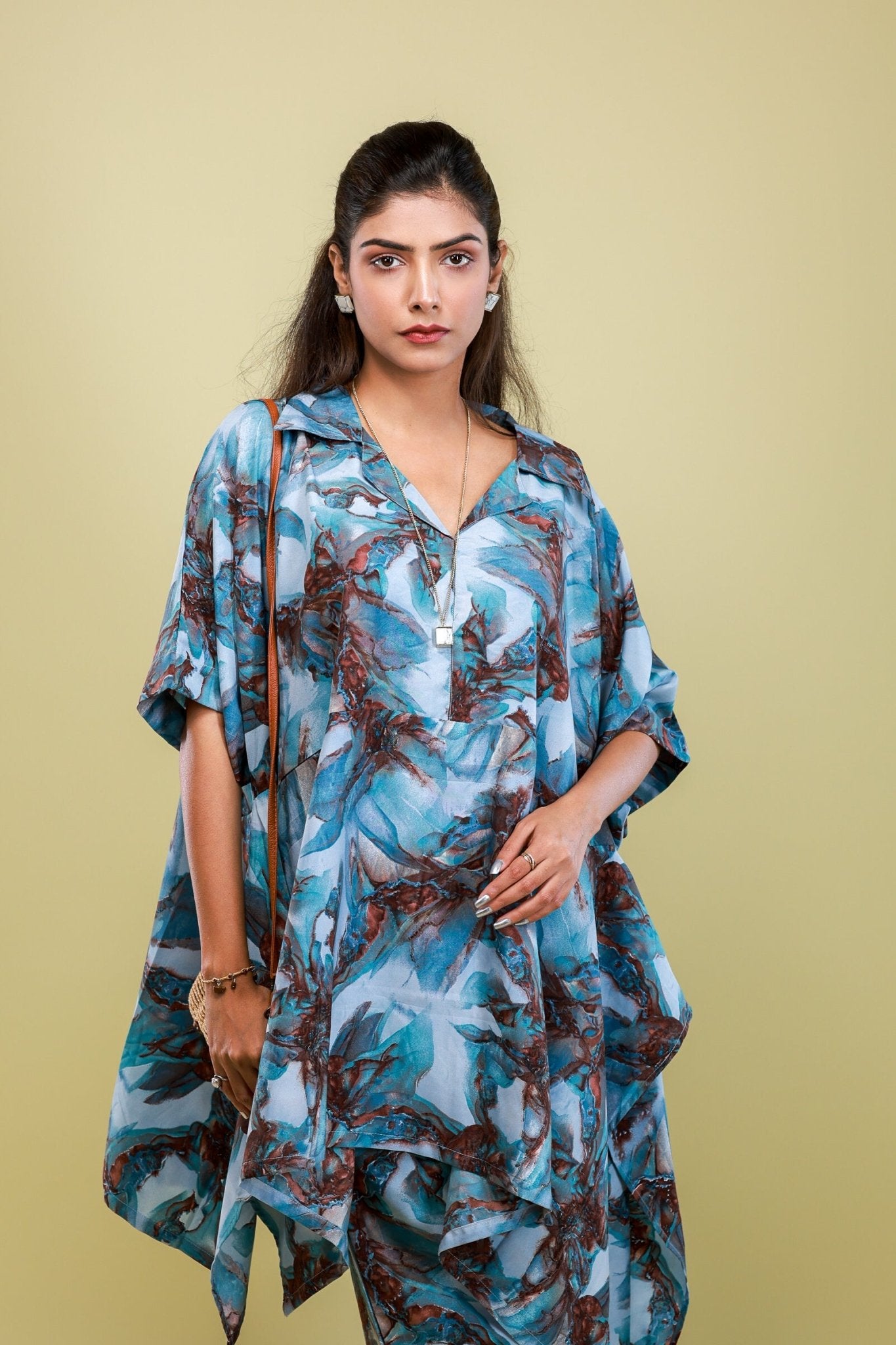 Aqua Mirage Oversized Co - ord Set - aVynā