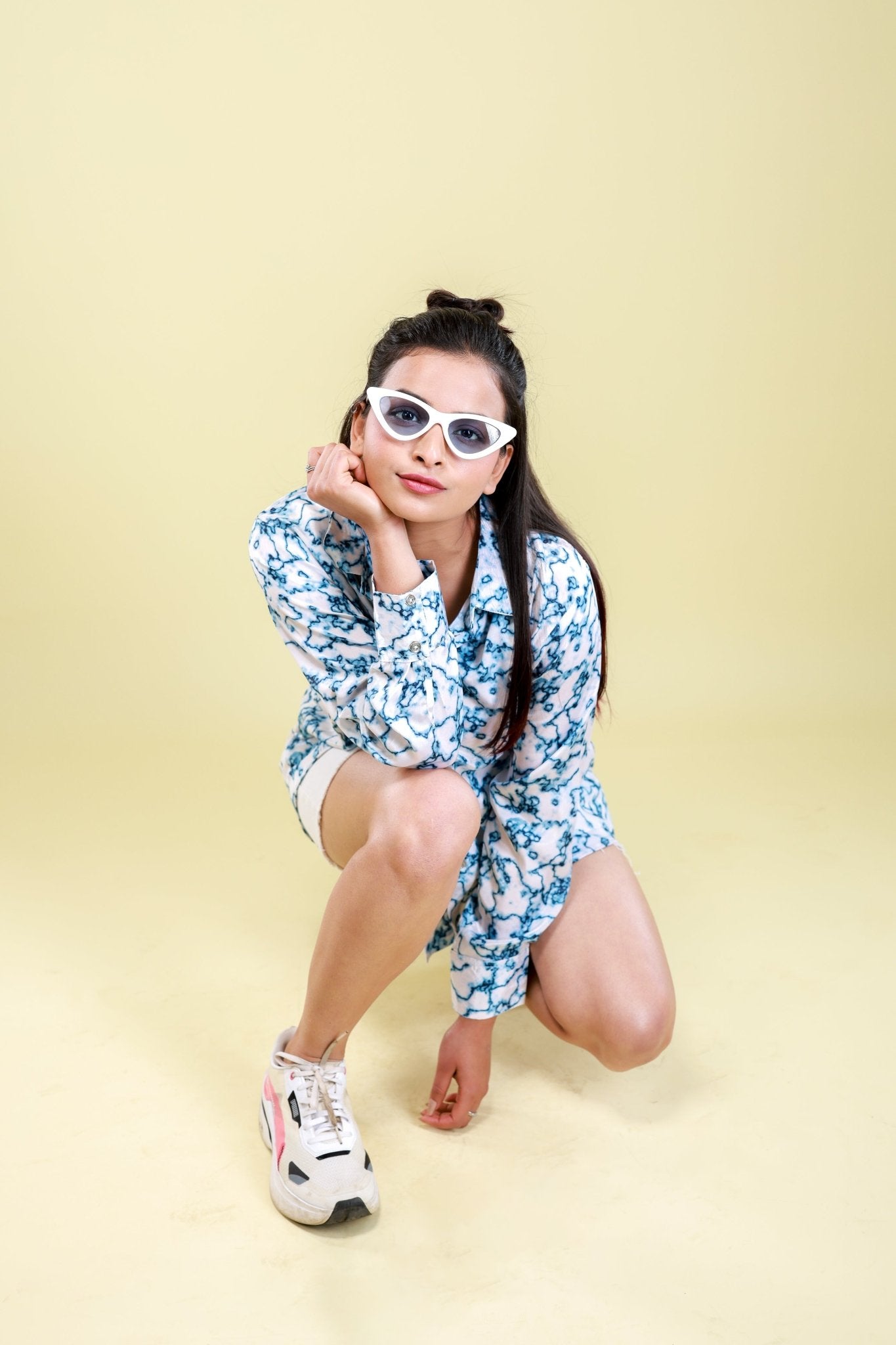 Cloudrush Marble Printed Shirt - aVynā