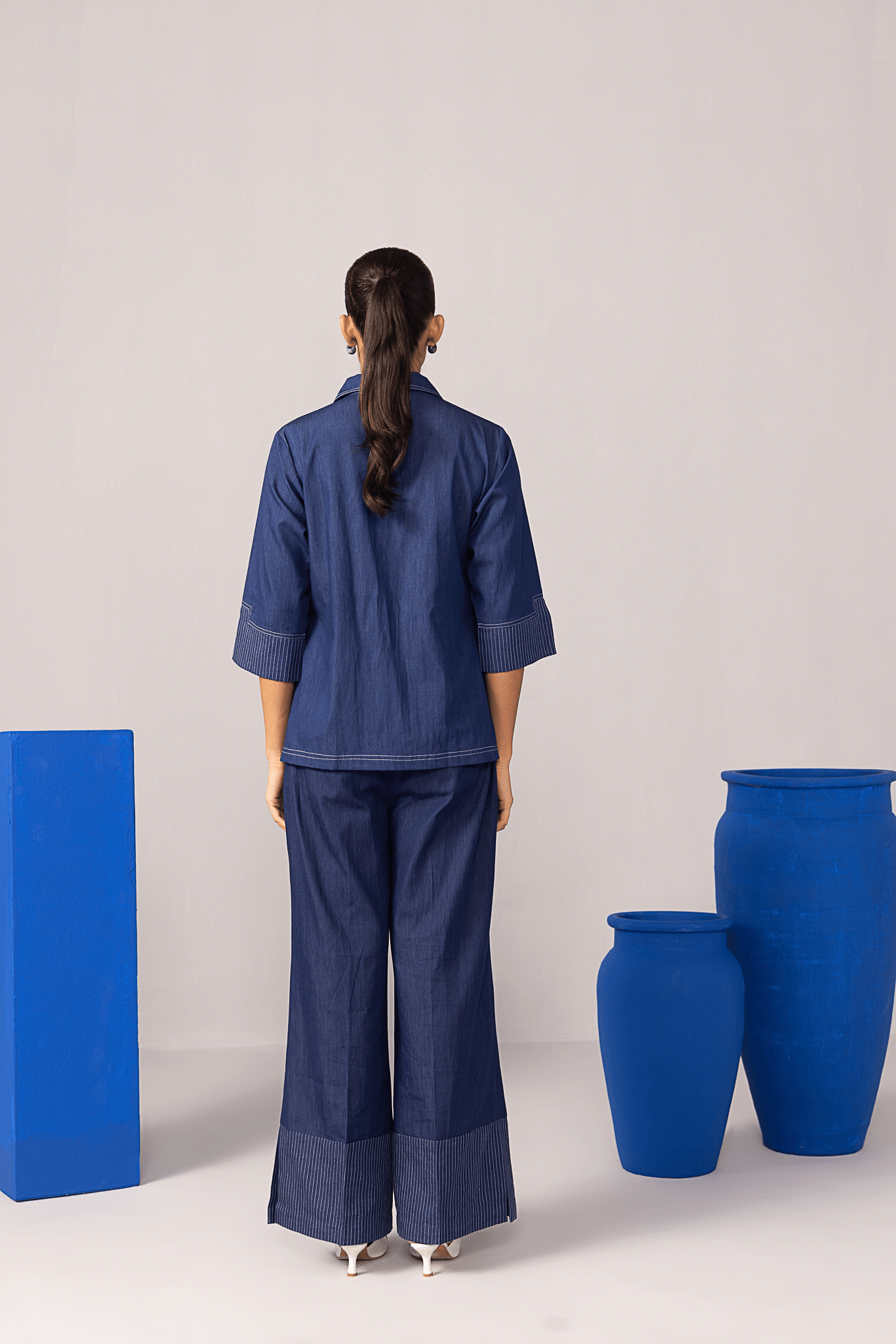 Indigo Edge Co - ord Set - aVynā