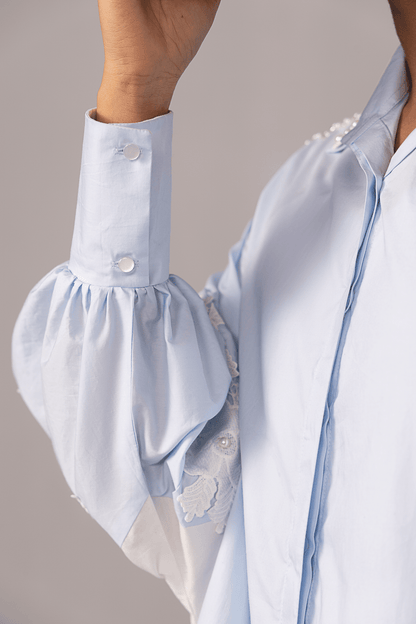 Lustre Pearl Shirt – Lace - aVynā