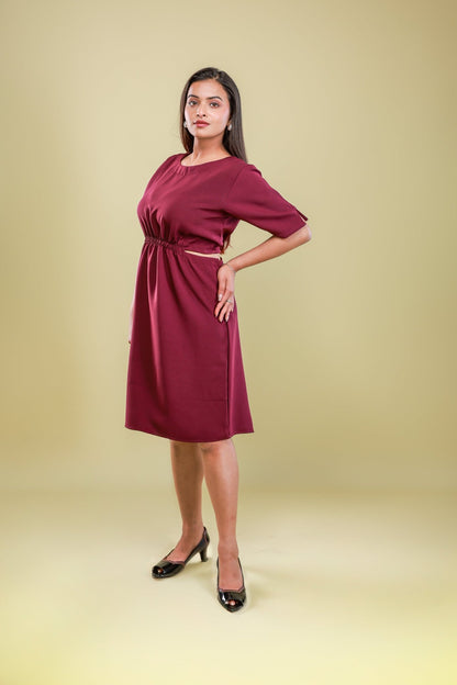 merlot - muse - cutout - dress - aVynā