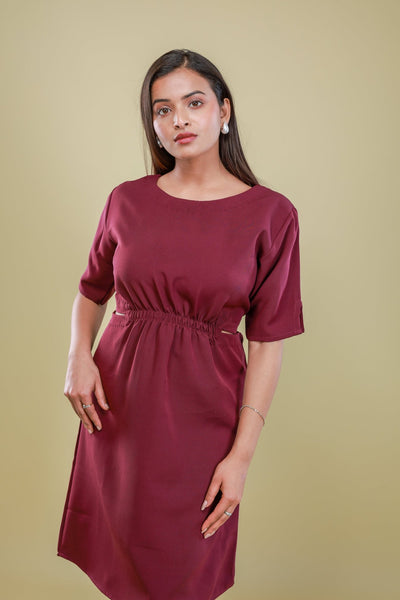 merlot - muse - cutout - dress - aVynā