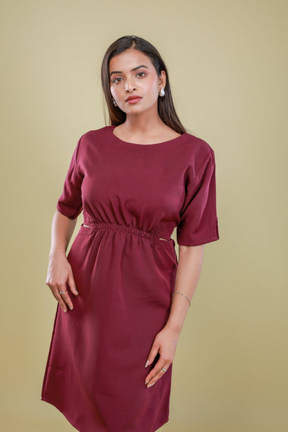 merlot - muse - cutout - dress - aVynā