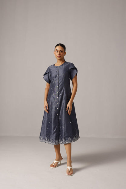 Midnight Pearl Dress - aVynā