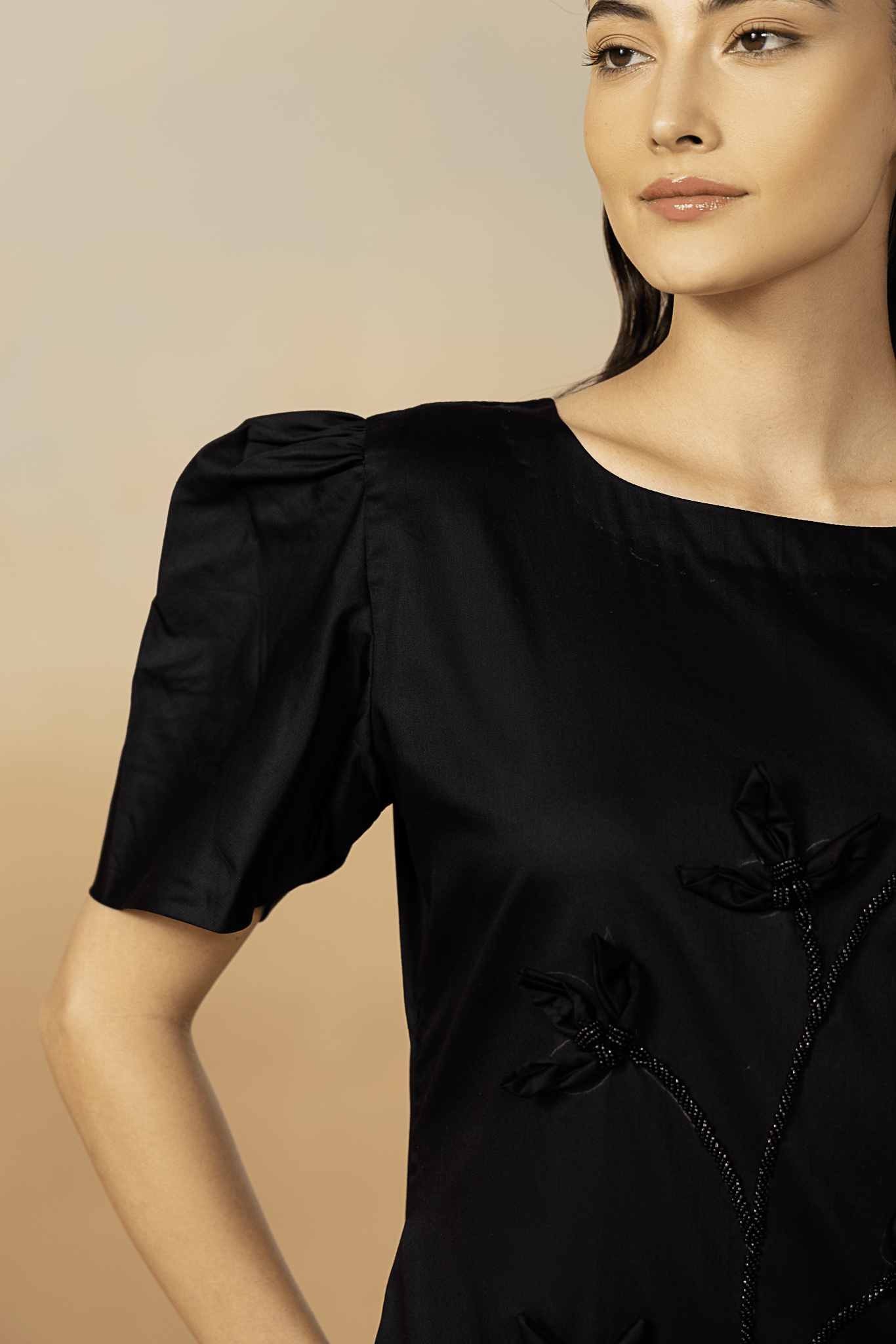 Noir Blossom Dress - aVynā