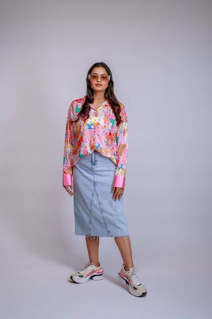 Pop Parade Summer Crepe Shirt - aVynā