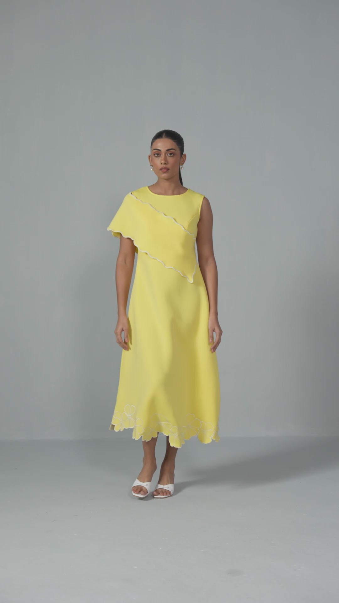Neoprene Cape Dress