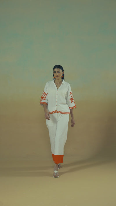 Coral Wave Co-ord Set