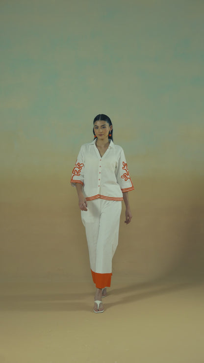 Coral Wave Co-ord Set