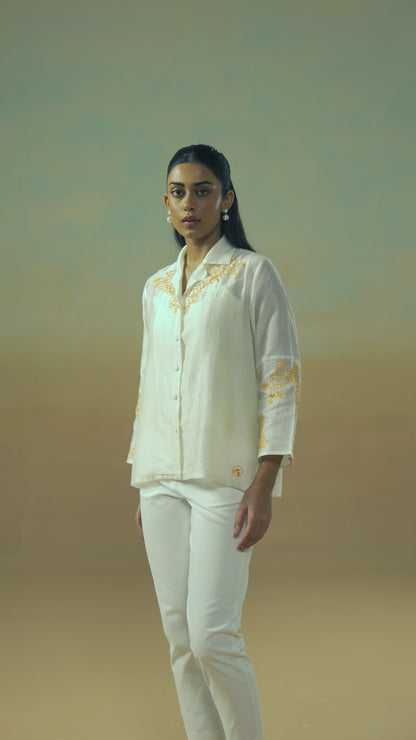 Ivory Bloom Shirt