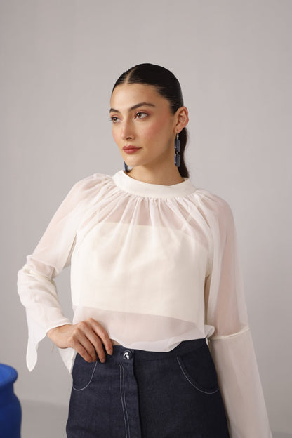 Sheer Elegance Top - aVynā