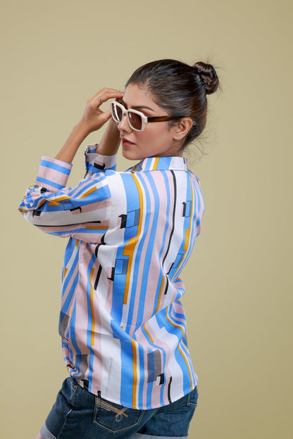 Urban Lines Abstract Shirt - aVynā